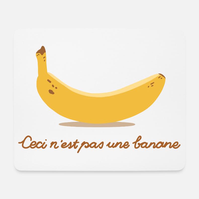 Ceci nest pas une banane - Mousepad (Querformat) - Weiß