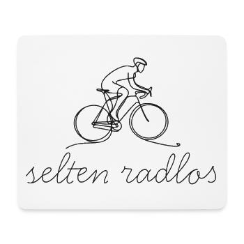 selten radlos oneline radfahren fahrradkurier - Mousepad (Querformat) - Weiß - Vorne