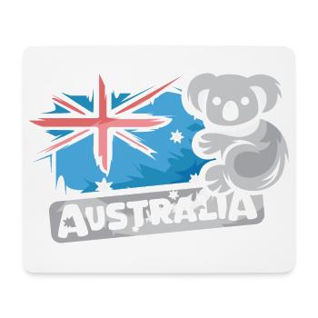 Australien Koala Comic Bär Natur Tier Logo Cartoon - Mousepad (Querformat) - Weiß - Vorne