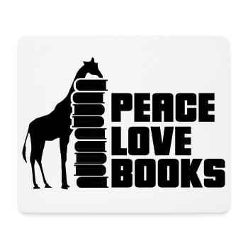 Reading Books Book Giraffe - Mouse Pad (horizontal) - white - Front