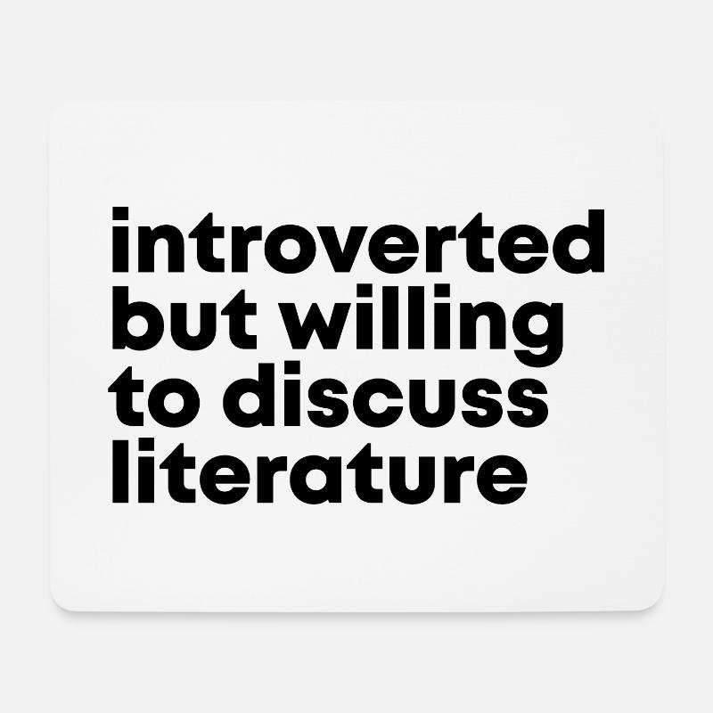 Literatur - Mousepad (Querformat) - Weiß