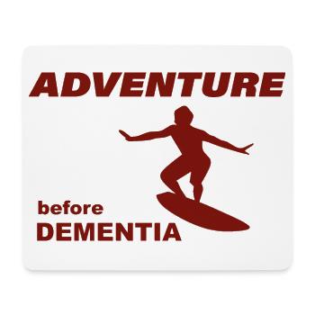 SURF ADVENTURE - Mousepad (Querformat) - Weiß - Vorne
