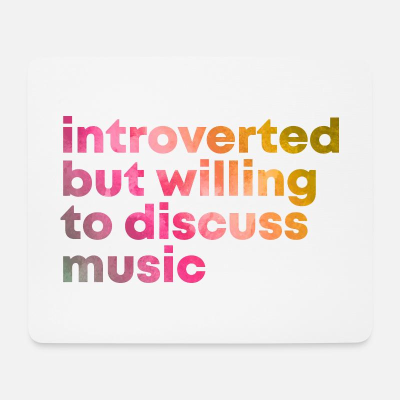 Musik - Mousepad (Querformat) - Weiß