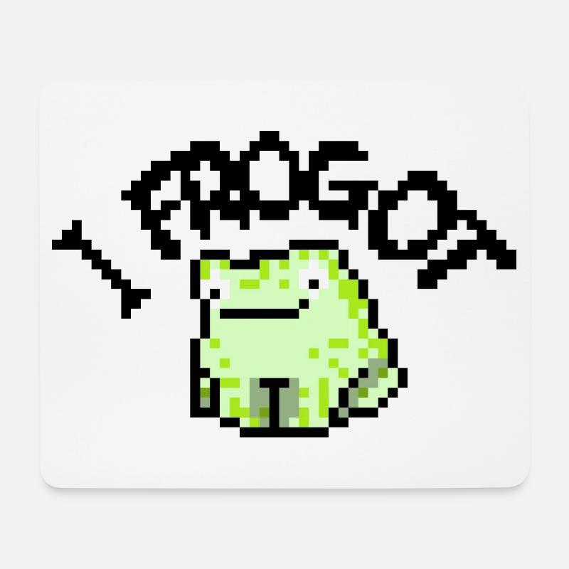 I frogot, grenouille mignonne - Tapis de souris (format paysage) - blanc