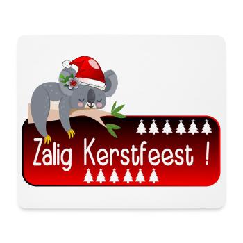 Frohe Weihnachten Koala - Mousepad (Querformat) - Weiß - Vorne