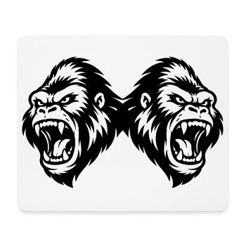 Gorilla Team - Mouse Pad (horizontal) - white - Front