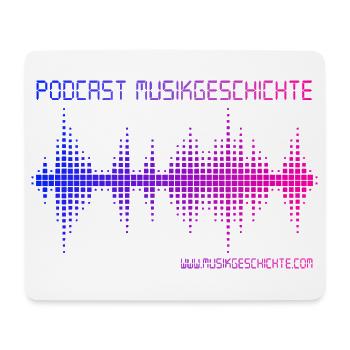 Podcast Music History - Mouse Pad (horizontal) - white - Front