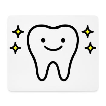 Dent mignonne - Tapis de souris (format paysage) - blanc - Devant