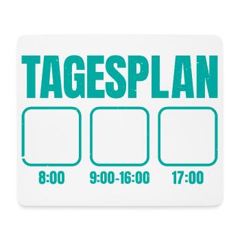 Postman DAILY SCHEDULE Delivering Packages Funny - Mouse Pad (horizontal) - white - Front