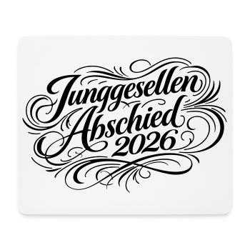 Junggesellen Abschied 2026 Jga - Mousepad (Querformat) - Weiß - Vorne