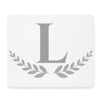 L - Mousepad (Querformat) - Weiß - Vorne