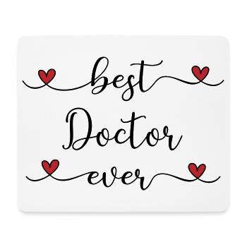 bester Arzt der Welt  - Mousepad (Querformat) - Weiß - Vorne