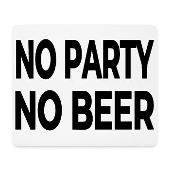 Party - Mousepad (Querformat) - Weiß - Vorne