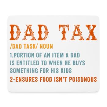 T-shirt de définition de la taxe pour les pères - Tapis de souris (format paysage) - blanc - Devant
