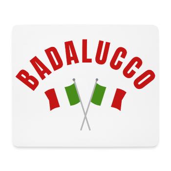 Blason des drapeaux italiens de Badalucco - Tapis de souris (format paysage) - blanc - Devant