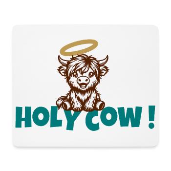 Holy Cow Halo Cartoon - Mousepad (Querformat) - Weiß - Vorne