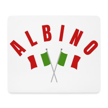 Albino-Italienische Flaggen - Mousepad (Querformat) - Weiß - Vorne
