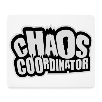 Coordinateur du Chaos Titre drôle Parents Teacher Logo - Tapis de souris (format paysage) - blanc - Devant