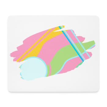 Pastel Abstract Design - Mouse Pad (horizontal) - white - Front