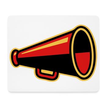 Red Megaphone Ultras Icon - Mouse Pad (horizontal) - white - Front