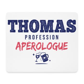 Thomas Aperologue – Humor Apéro - Mousepad (Querformat) - Weiß - Vorne