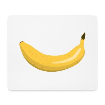 Banane sourire - Tapis de souris (format paysage) - blanc - Devant