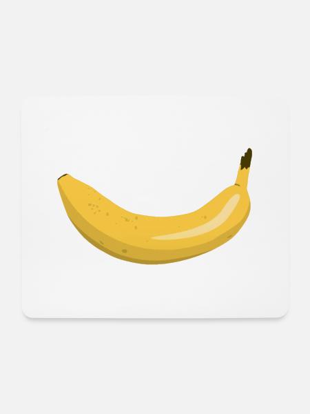 Banana smile - Mouse Pad (horizontal) - white