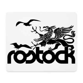 Rostock - Greif und Möwen - Mousepad (Querformat) - Weiß - Vorne