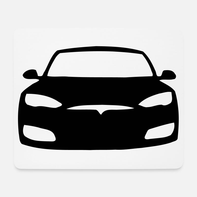 Model S Symbol - Mousepad (Querformat) - Weiß