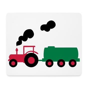 tracteur - Tapis de souris (format paysage) - blanc - Devant