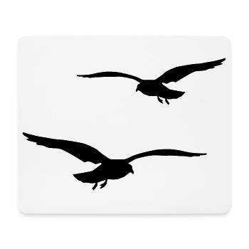 fliegende moewen vogel urlaub - Mousepad (Querformat) - Weiß - Vorne