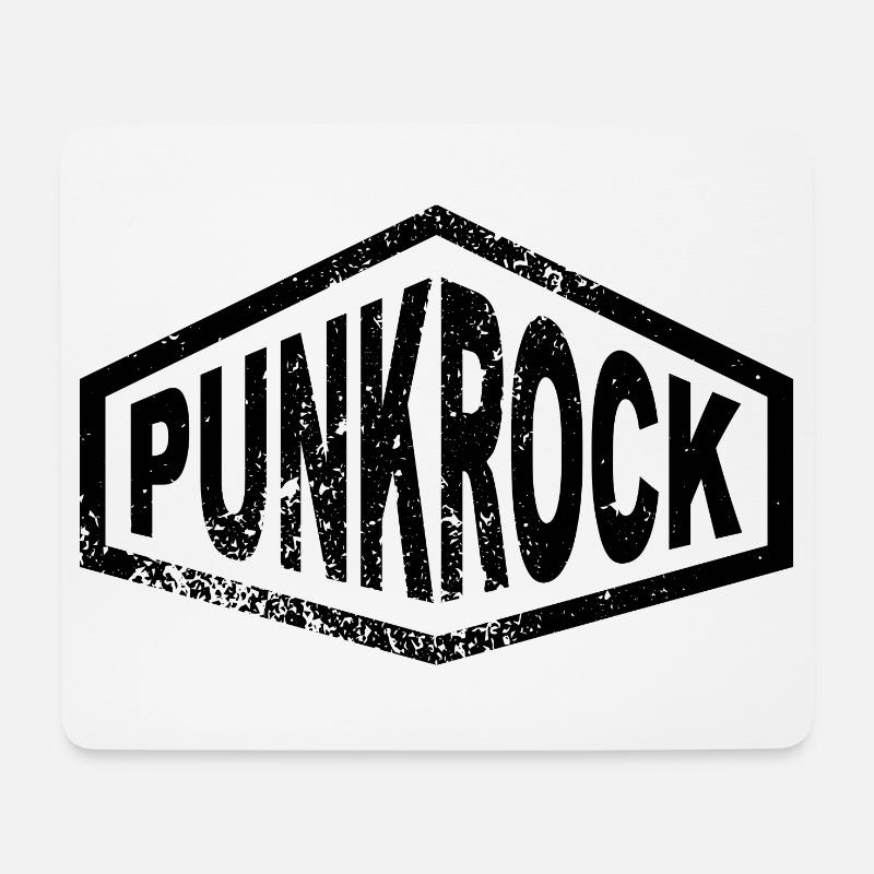 punkrock - Mousepad (Querformat) - Weiß