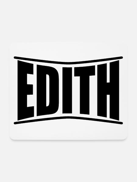 T-Shirt Edith T-Shirt Geschenkidee - Mousepad (Querformat) - Weiß