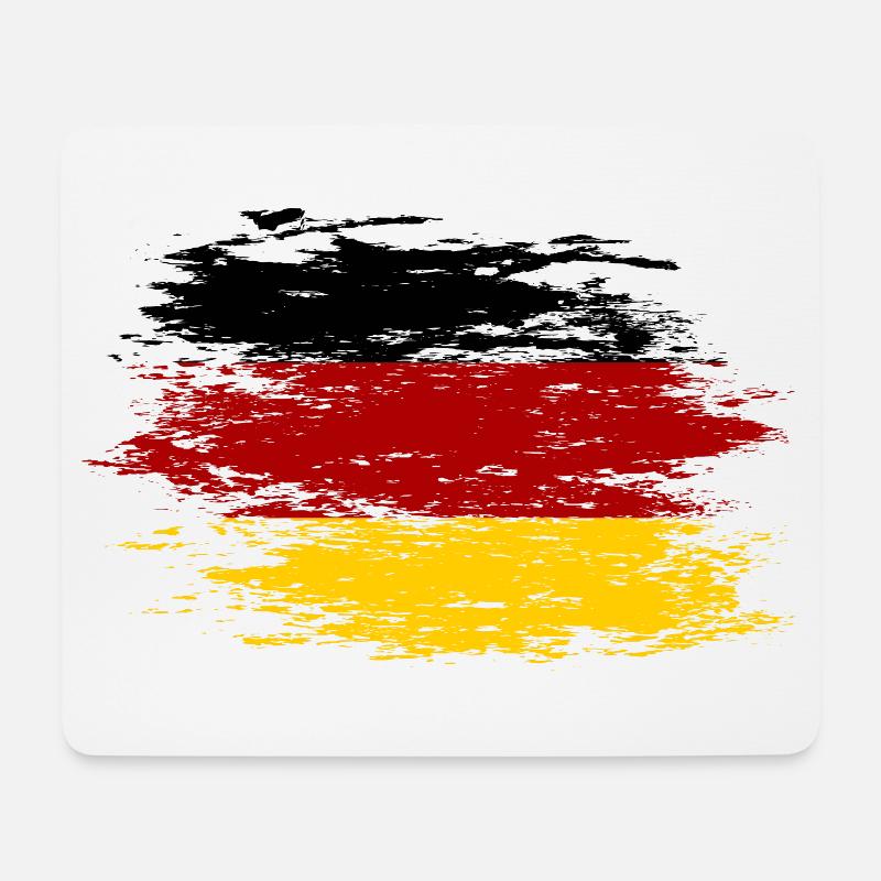 Deutschland Flagge used - Mousepad (Querformat) - Weiß