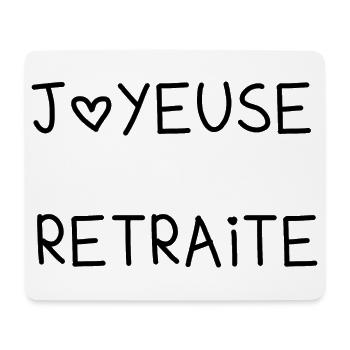 RUHESTAND. RUHESTAND. PENSIONIERT. GLÜCKLICHER RUHESTAND - Mousepad (Querformat) - Weiß - Vorne