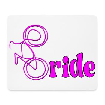 MARIÉE CYCLISTE VÉLO - Tapis de souris (format paysage) - blanc - Devant
