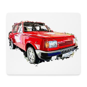 Voiture de collection de la RDA - Tapis de souris (format paysage) - blanc - Devant