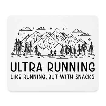 Ultra Running - Comme la course à pied, mais avec des collations - Tapis de souris (format paysage) - blanc - Devant