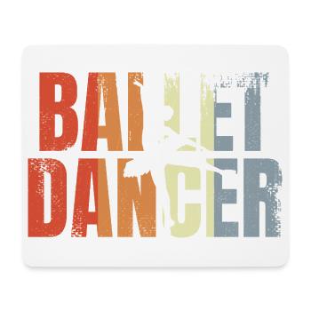 Danseuse de ballet vintage - Tapis de souris (format paysage) - blanc - Devant