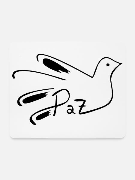 Bunte abstrakte Elemente für einzigartigen Stoff - Mousepad (Querformat) - Weiß
