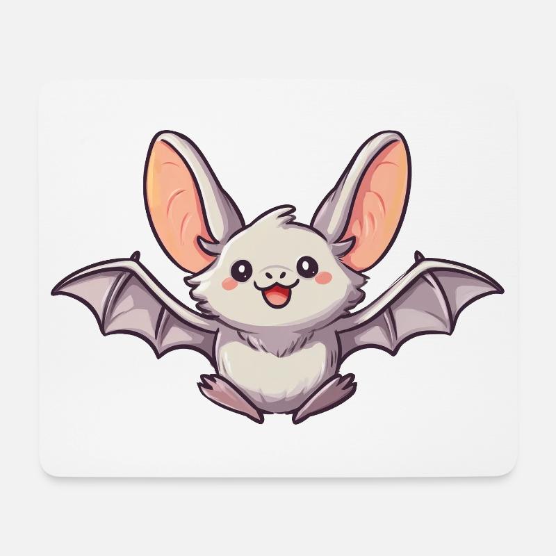 chauve-souris - Tapis de souris (format paysage) - blanc