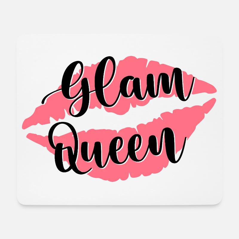 Glam Queen Kuss - Mousepad (Querformat) - Weiß