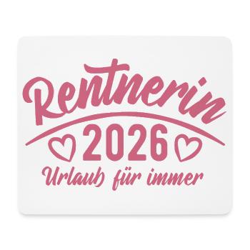 Retraité 2026 | Vacances pour toujours | Pension Pensione - Tapis de souris (format paysage) - blanc - Devant