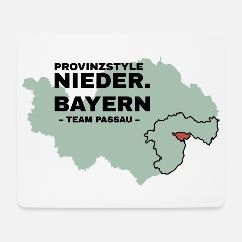 Niederbayern | PASSAU - Mousepad (Querformat) - Weiß