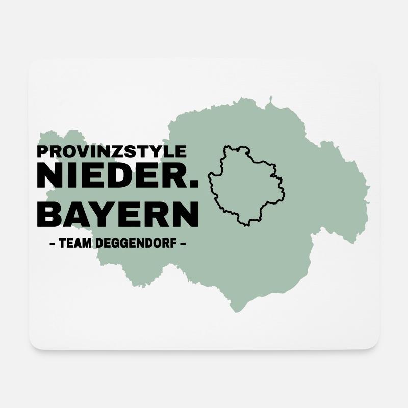 Lower Bavaria | DEGGENDORF - Mouse Pad (horizontal) - white