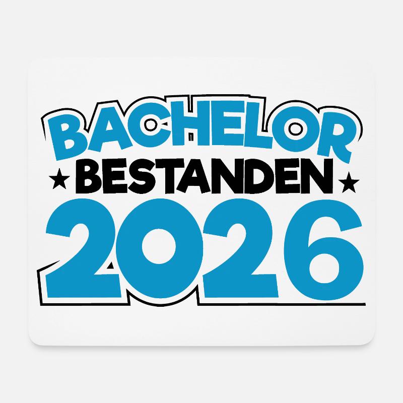 Bachelor 2026 Abschluss Promotion Sponsion - Mousepad (Querformat) - Weiß