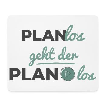 The plan starts haphazardly – Scandi Soft Typography - Mouse Pad (horizontal) - white - Front