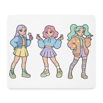 Kpop Koreanische Musik Süßes Korea-Mädchen Kpop-Fans Finger - Mousepad (Querformat) - Weiß - Vorne