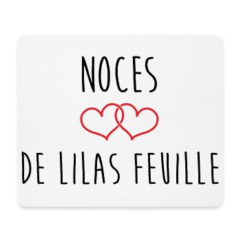 Noces de Lilas 63 ans de mariage - Tapis de souris (format paysage) - blanc - Devant