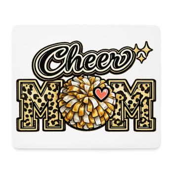 Cheer Mom Leopard Shirt – Muttertagsgeschenk - Mousepad (Querformat) - Weiß - Vorne